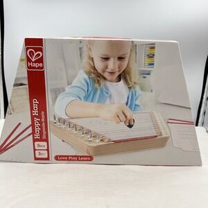 Hape Happy Harp Kid's Wooden Musical- New